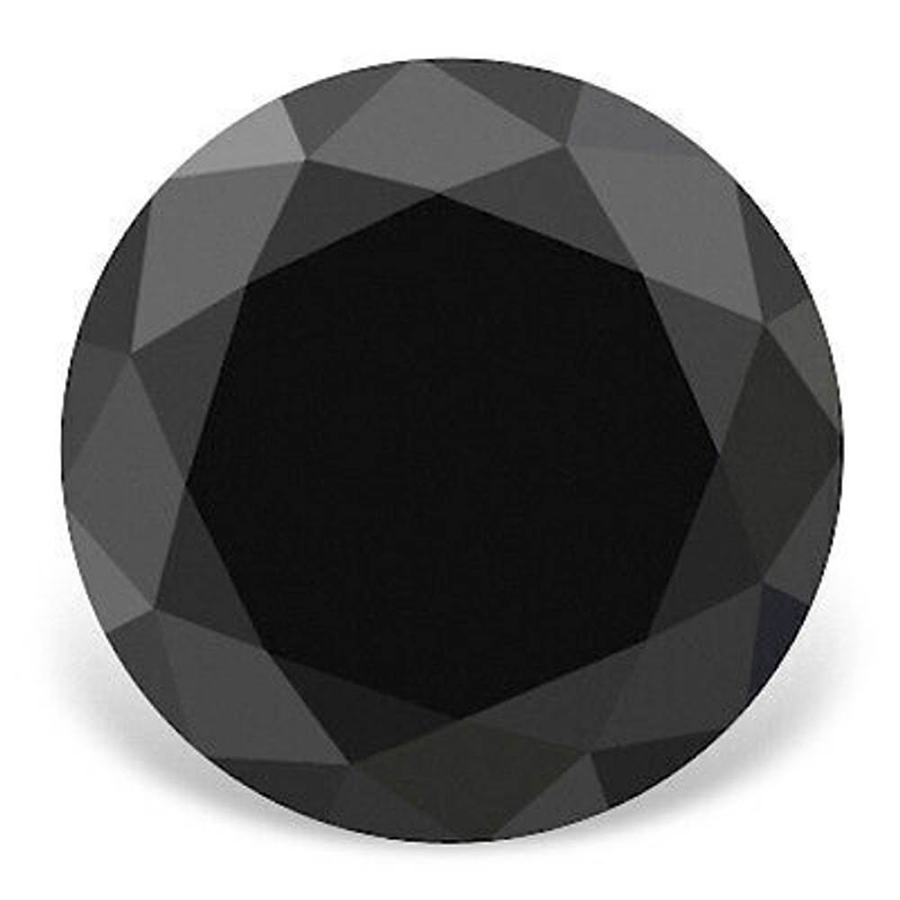 Бриллиант (кр-57, 6.5 мм, 1,56 ct, черный)