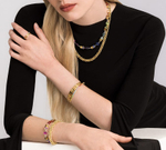 Браслет Coeur de Lion Multicolour Rainbow-Gold 3015/30-1535