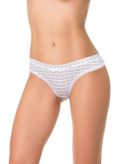 Трусики-слипы с фантазийным принтом (Размер: L) (Цвет: белый)