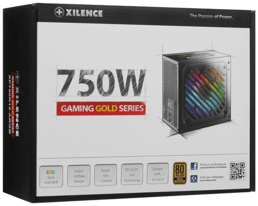 Блок питания Xilence Gaming Gold Series XN335 750 Вт
