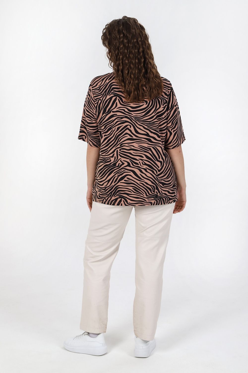 Футболка Кутюр Виотекс ЗЕБРА КОРИЧНЕВАЯ