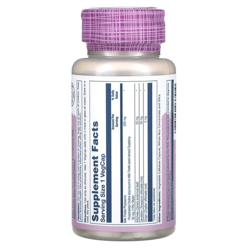 Solaray, Vital Extracts, фитосомы расторопши, 60 растительных капсул