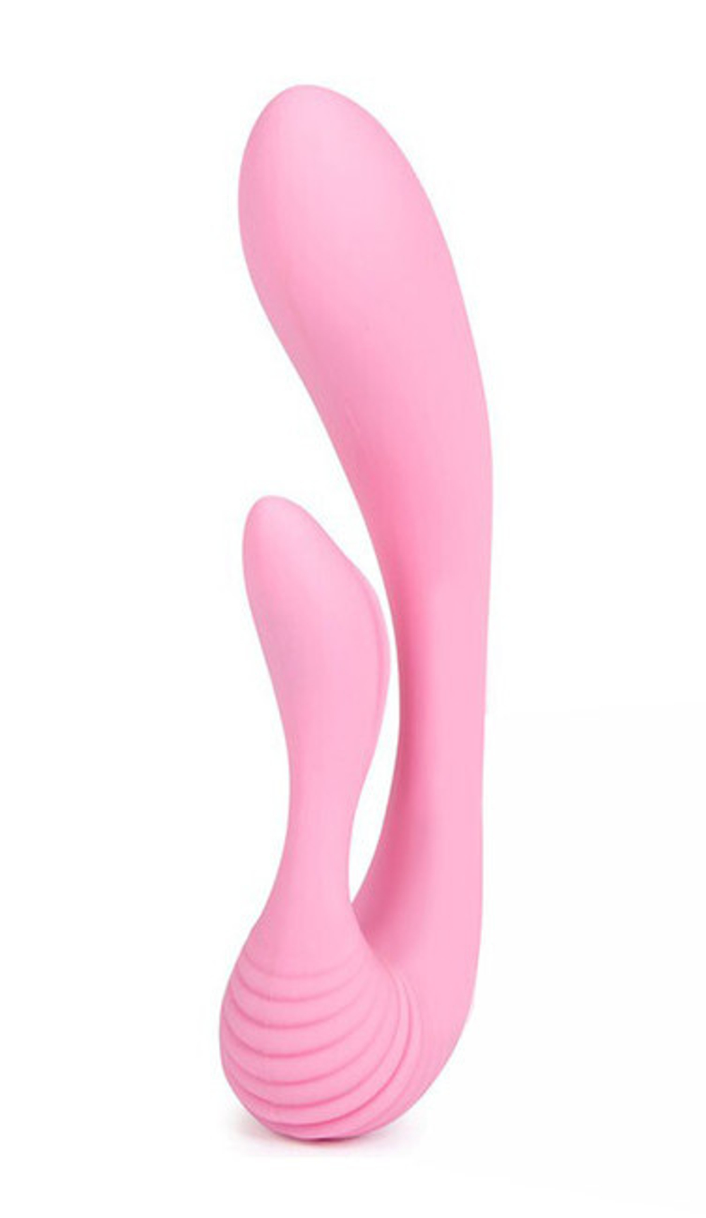 Вибратор перезаряжаемый с гнущимся клиторальным массажером G-Wave (10 режимов) (Цвет: розовый)