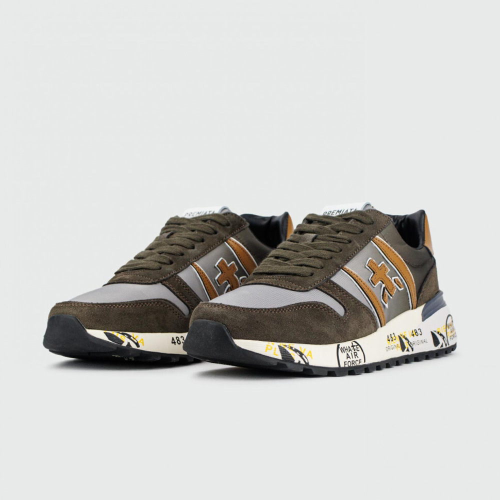 кроссовки Premiata Lander Brown Grey