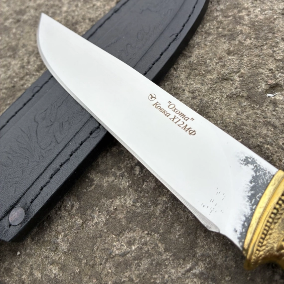 Нож туристический ковка х12мф кизлярский