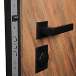 Стальная дверь "Loft" с зеркалом (адаптивная замковая часть).