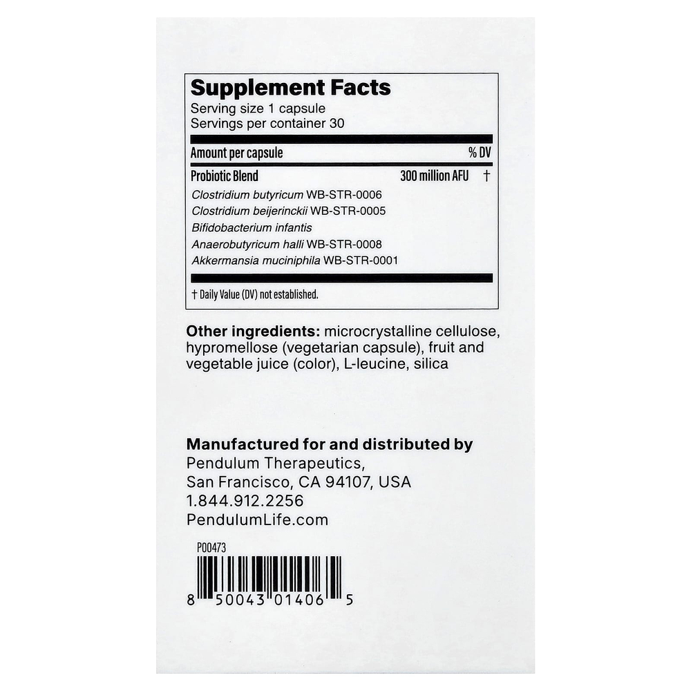 Pendulum, Metabolic Daily, 30 капсул