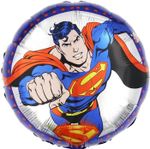 Шар (18''/46 см) Круг, Герой в плаще, 1 шт. в уп.
