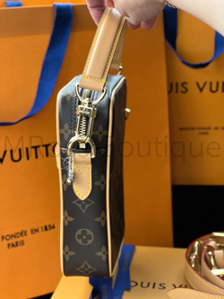 Мужская сумка Louis Vuitton Danube коричневого цвета с узором монограм