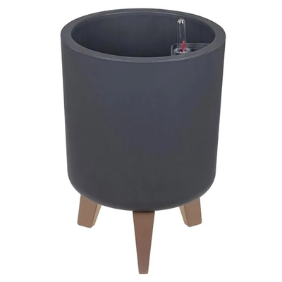 Кашпо ФЛОРИАН высокое D250мм 11л с автополивом (графитовый)