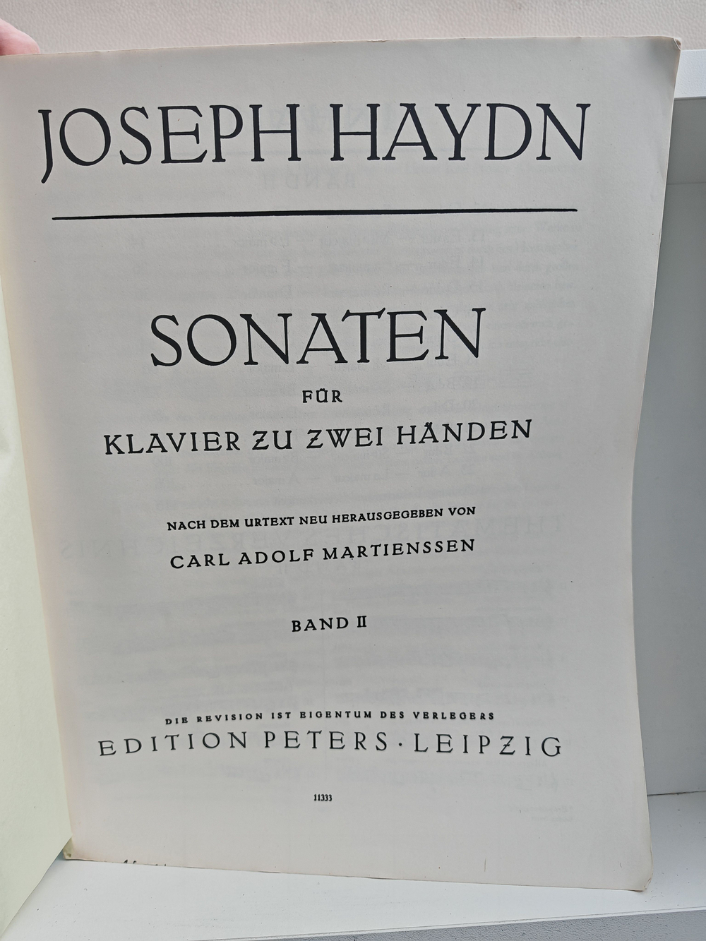 Haydn. Sonaten fur klavier II