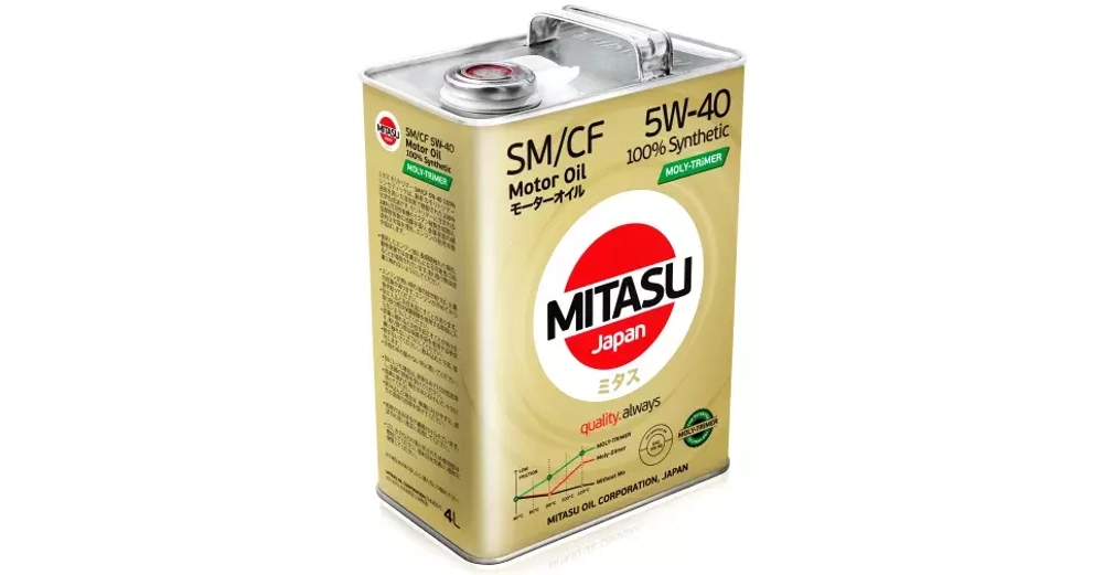 MITASU MOLY TRIMER SM 5W40 4л синт.