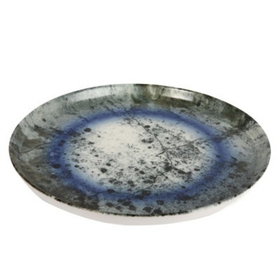 GBSBLB27DUR1476 Тарелка Круглая Борт Вертикальный D=27 См., Плоская, Фарфор Цвет Синий Комб., Storm