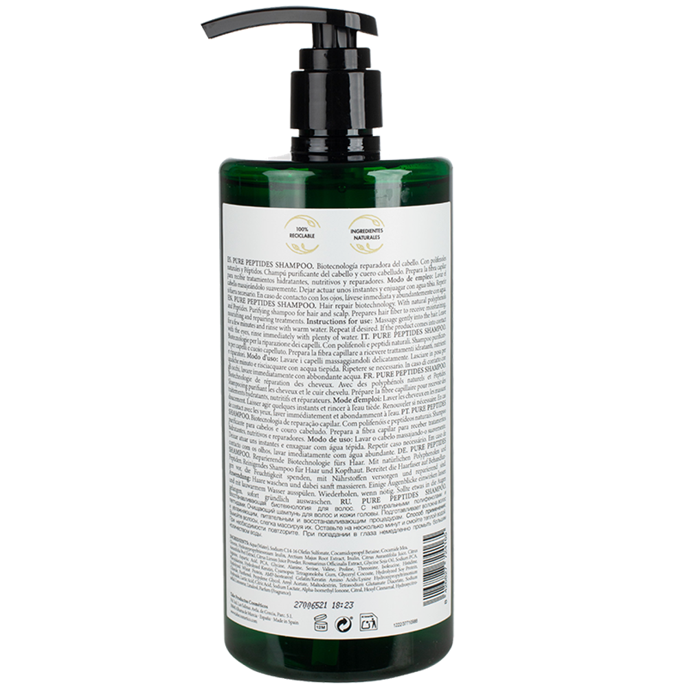 Tahe Пептидный шампунь ( без сульфатов)- PURE PEPTIDES SHAMPOO ,750 мл