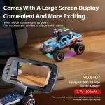 Радиоуправляемый монстр WLtoys 1/64 RC Cars 6407 камера+дисплей , версия с гироскопом цвет красный