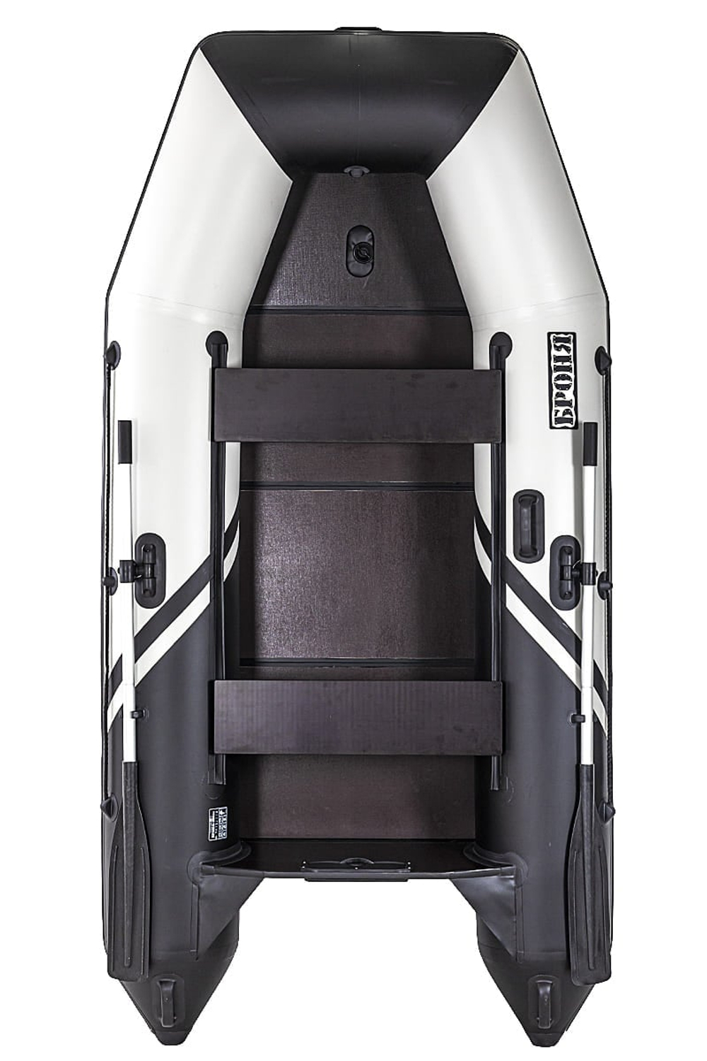 Лодка ПВХ БРОНЯ 280 СК Белый - чёрный