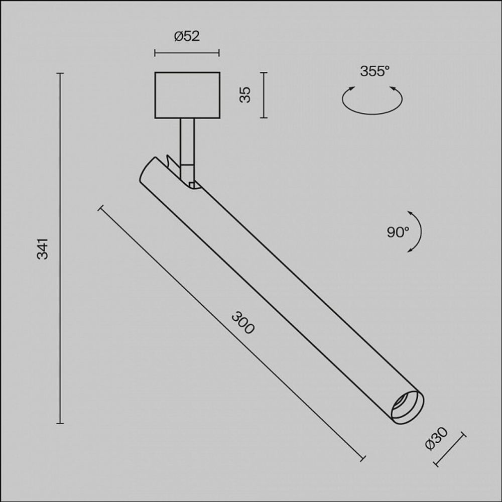 Светильник на штанге Maytoni Focus T C141CL-L300-6W4K-BBS