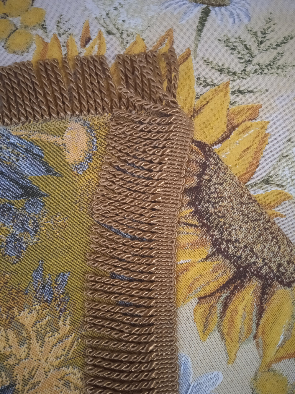 Гобеленовая скатерть Подсолнухи D 200 см