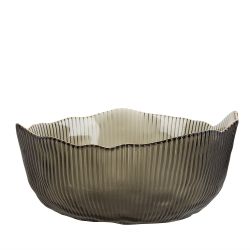 Салатник, набор 3шт. "Frost stripe" (серый) d=12,5/15,5/19см (стекло) (транспортная упаковка)