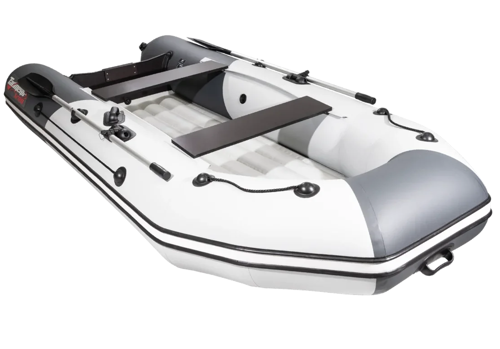 Лодка ПВХ Мастер Лодок Таймень NX3200НДНД "Комби" Св.Серый / Графит