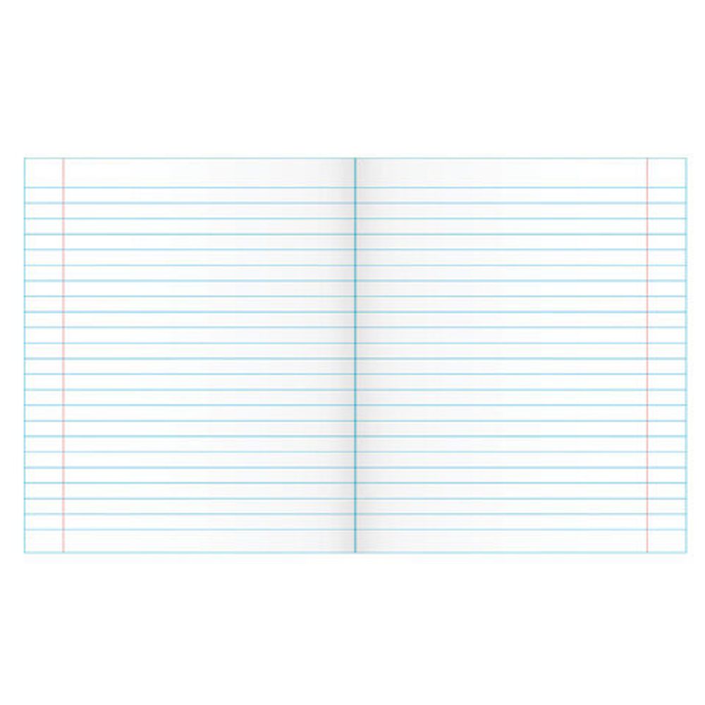 Тетрадь ЗЕЛЁНАЯ обложка 24 л., линия с полями, офсет, "ПЗБМ", 19841, 20шт