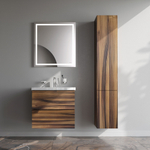 База под раковину, подвесная, 60 см, 2 ящика, орех