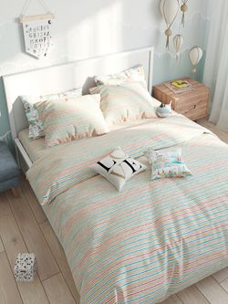 Простынь на резинке Сказка "Морская полоска" 120х200 см, перкаль