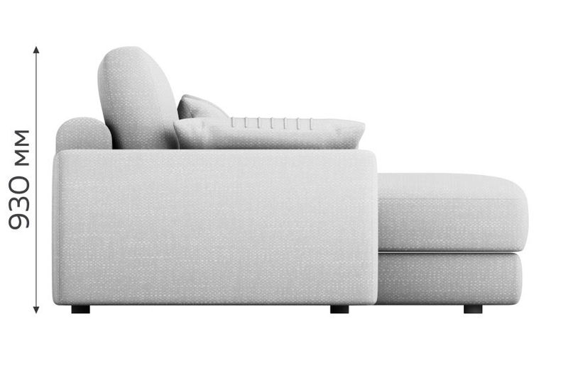 Угловой диван-кровать Ричард с оттоманкой