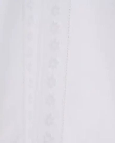 ZARA HOME ШТОРА ИЗ ХЛОПКА И ЛЬНА С ВЫШИВКОЙ, БЕЛЫЙ