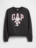 Свитшот Peanuts с широким клиновидным вырезом и воротником-лодочкой - GAP