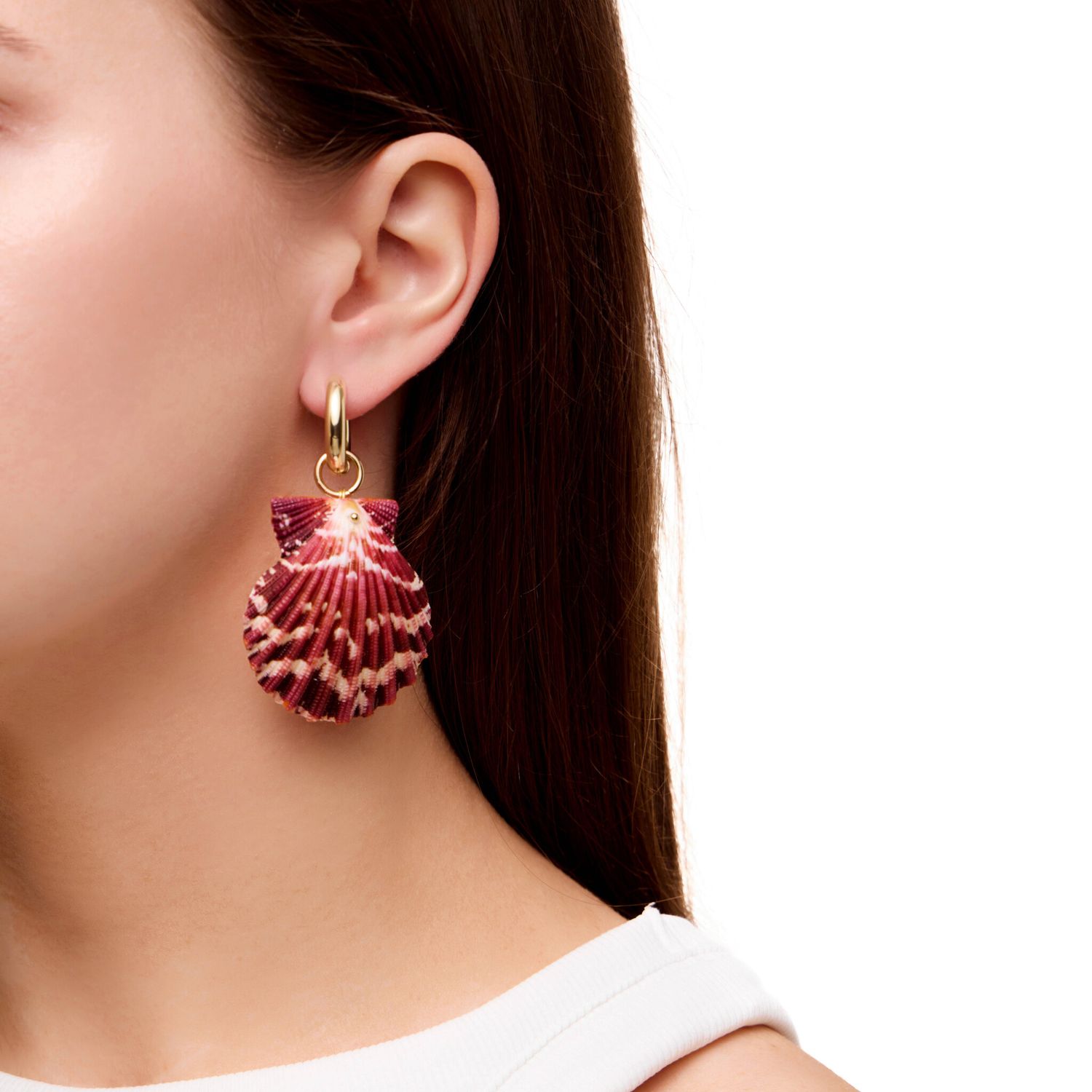 Серьга/подвеска на купальник Pink Shell Earring