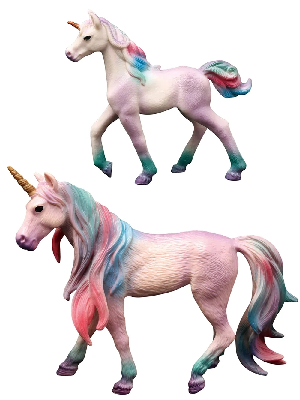 Набор фигурок животных Мир фэнтези Семья фиолетовых единорогов 2 шт
