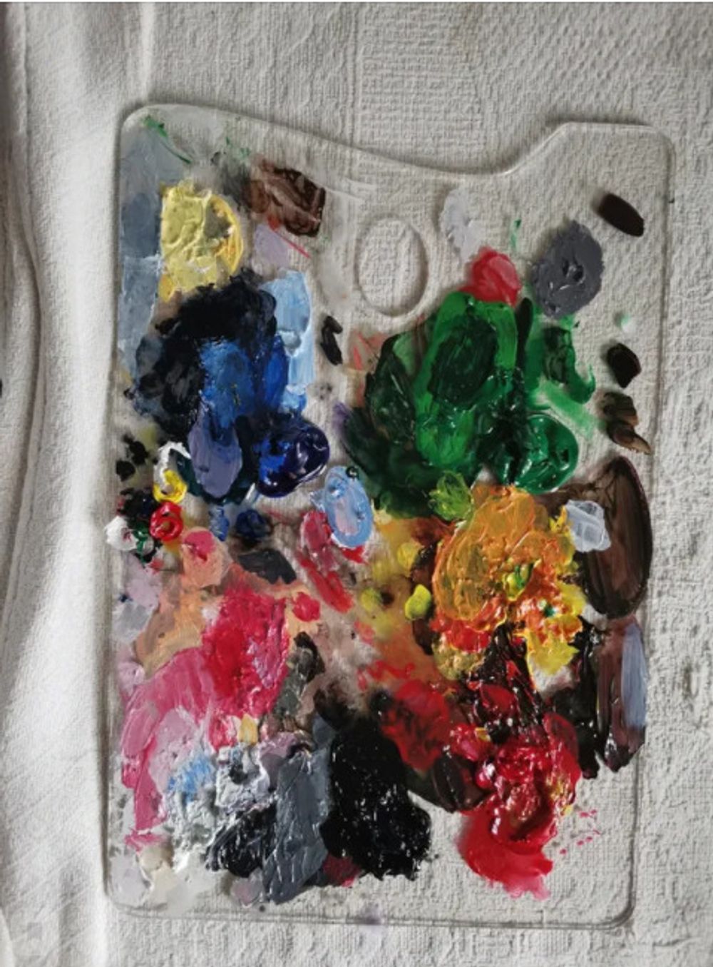 Палитра прямоугольная 300х200х3мм прозрачная