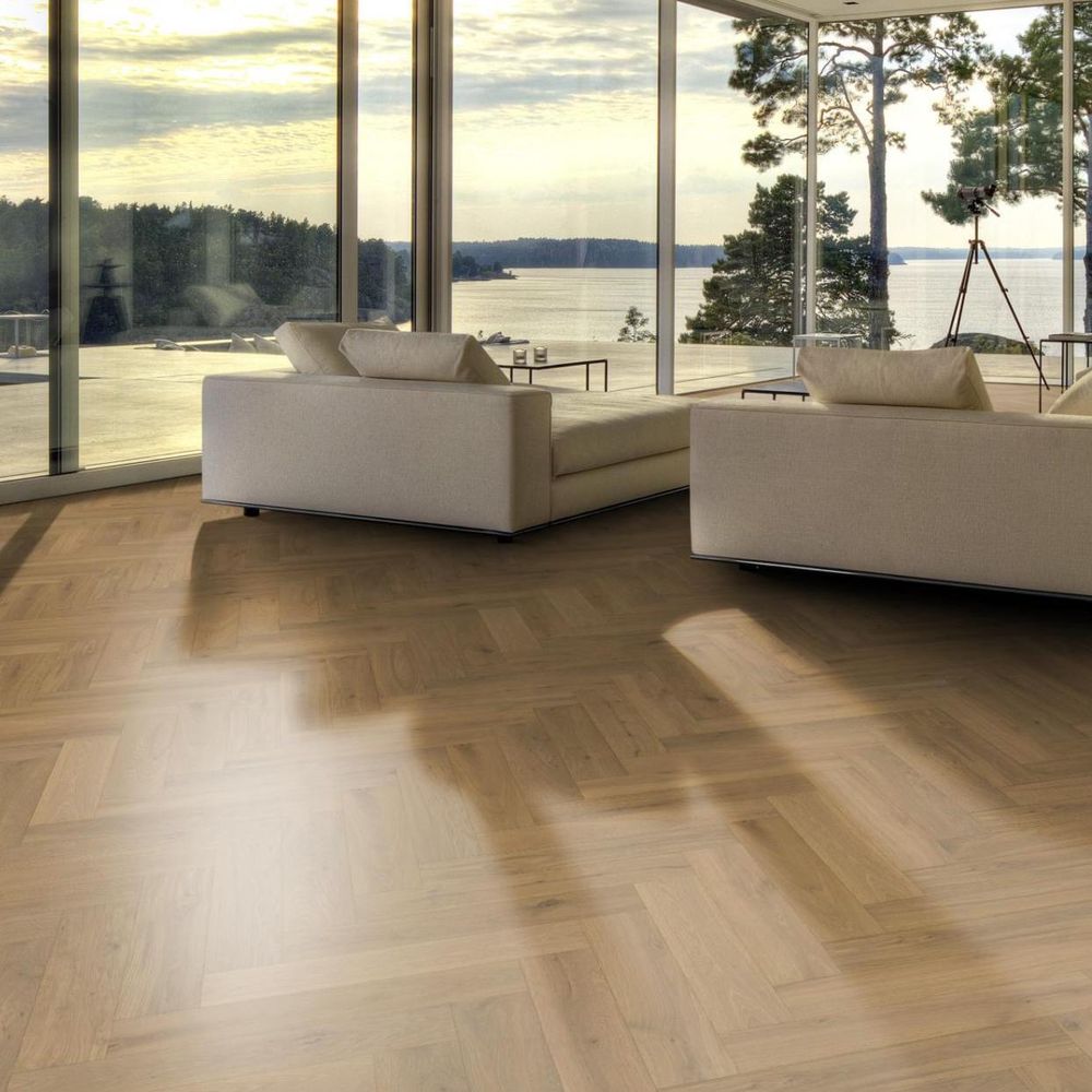 Инженерная доска Kahrs Дуб CD, Серое масло Grey oil