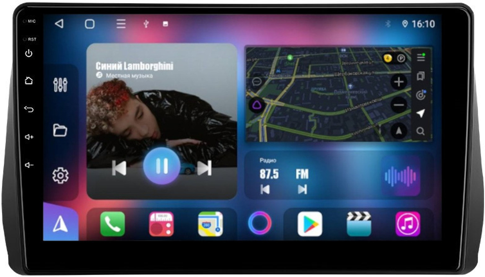 Магнитола для Toyota Wish 2 2009-2017 - FarCar BM9538M на Android 13, QLED, TS10, 4Гб+32Гб, CarPlay, 4G SIM-слот