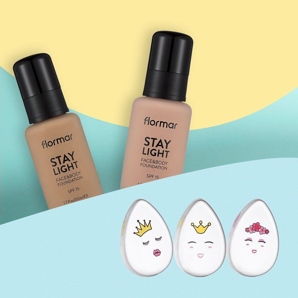 FLORMAR Тональный крем на водной основе Stay Light. Face&Body Foundation