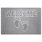 Коврик влаговпитывающий, 40*60 см. "Велком", серый