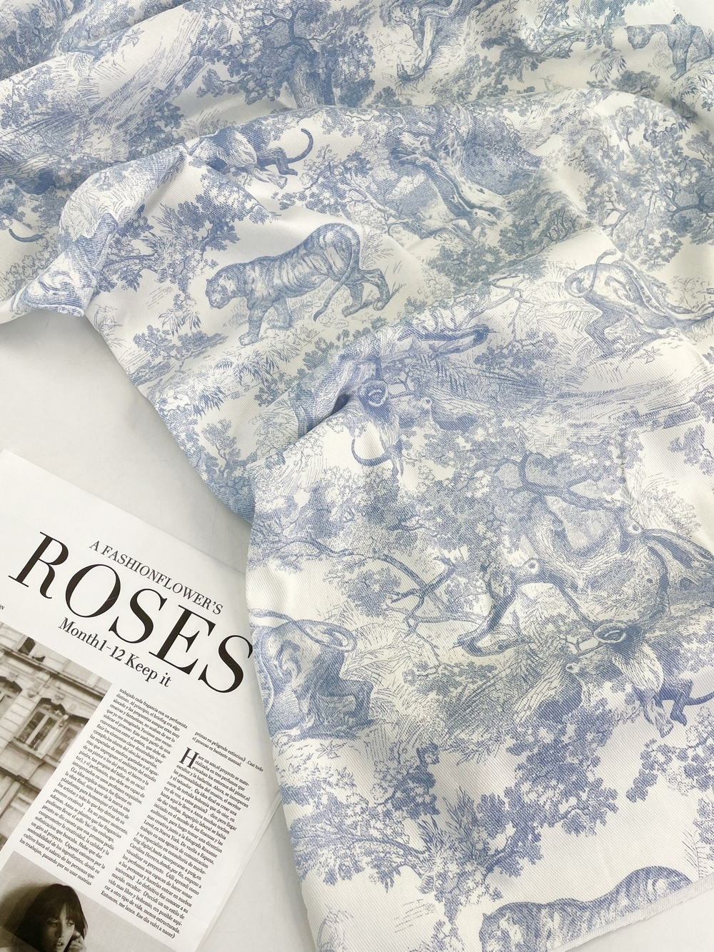 ГОЛУБОЙ ДИОР - Джинс принт (1347 Маша)