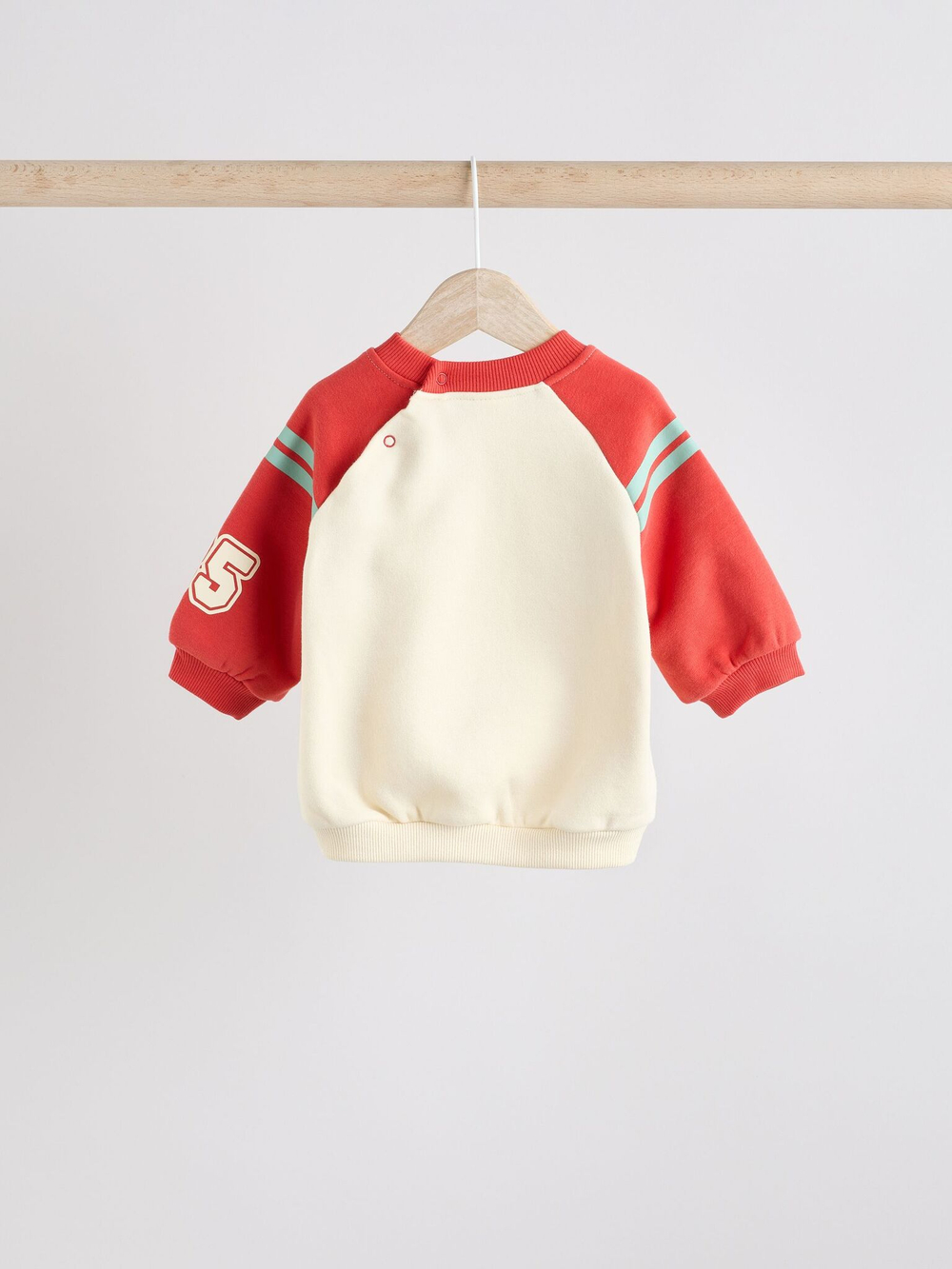 Толстовка и спортивные брюки в комплекте для малышей Next E81-367, Молочный, Красный, Серый