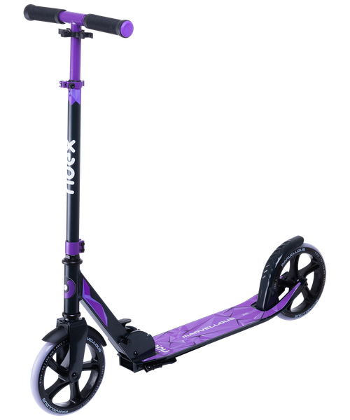 Самокат городской RIDEX Marvellous 200 мм, черный/фиолетовый