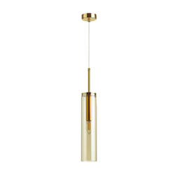 4693/1 PENDANT ODL20 000 золотой/янтарный Подвес E14 1*40W KLUM