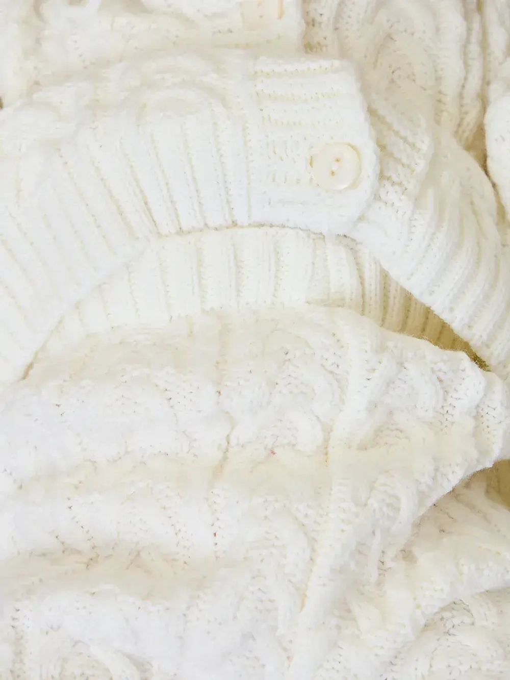 вязаный костюм для новорожденных