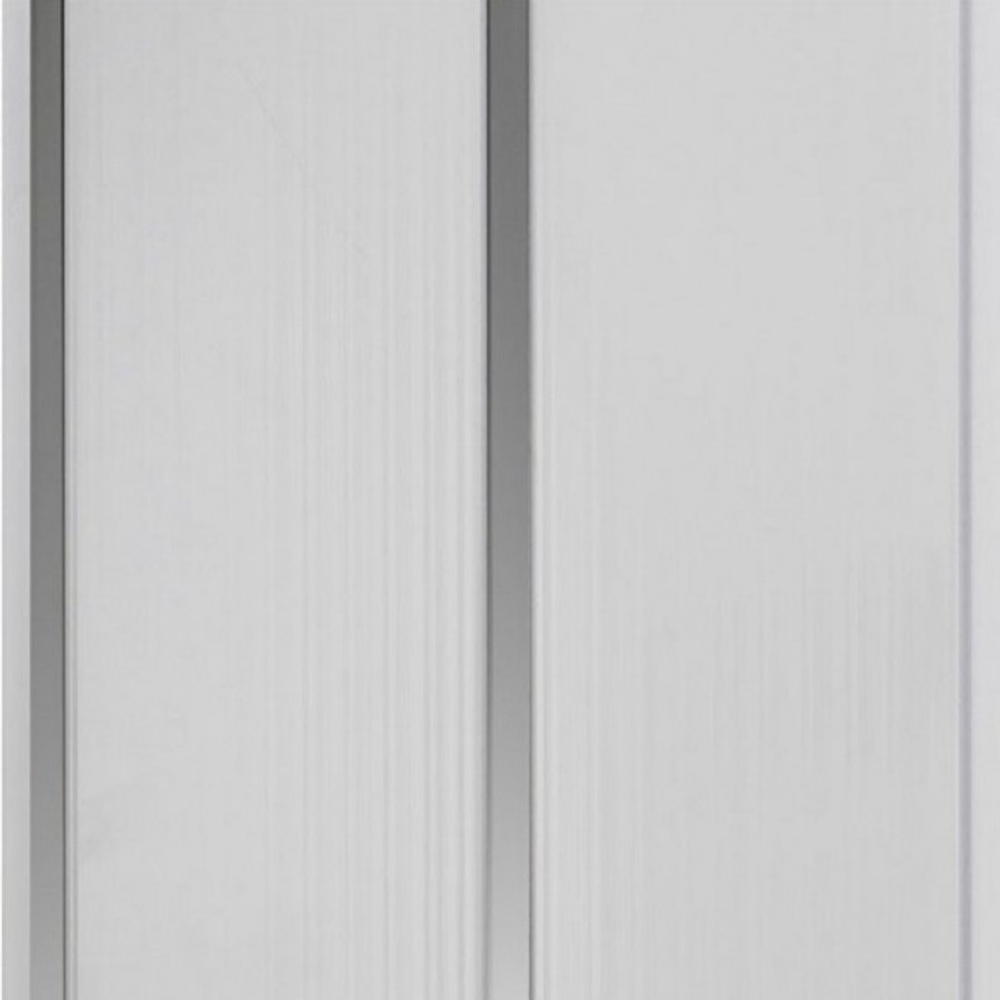 Панель ПВХ потолочная 2-х секционная СЕРЕБРО (3000х200х10мм)