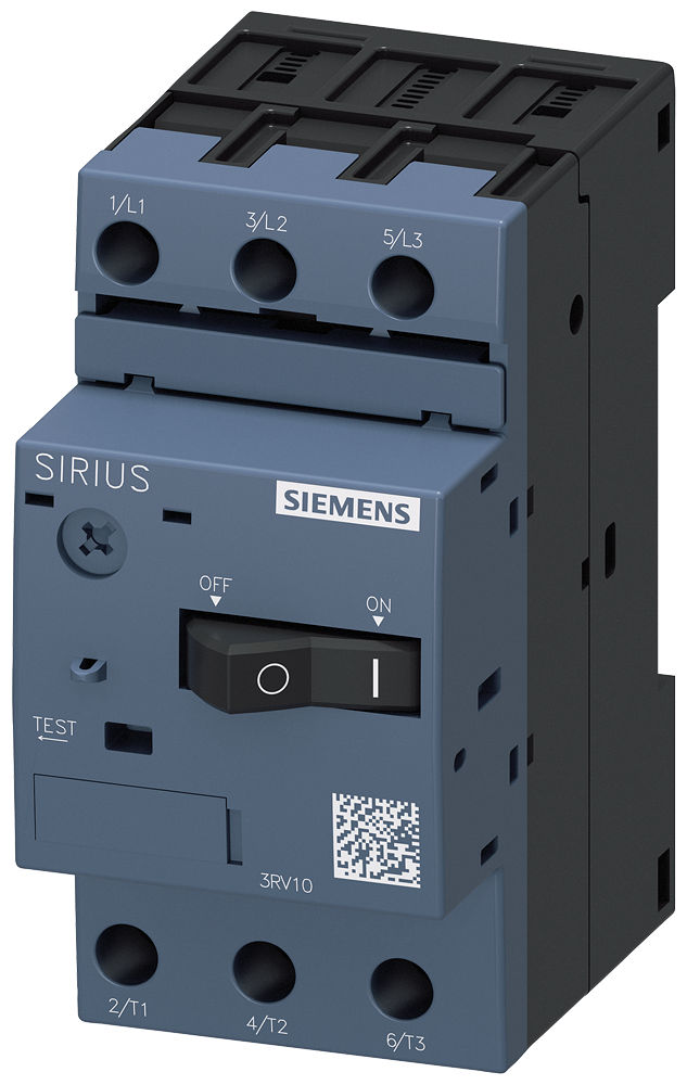 Siemens Выключатель Автоматический, N-расцептель 38 A, для защиты электродвигателя 3RV10111DA10