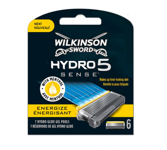 Сменные лезвия Wilkinson Sword Hydro 5 SENSE Energize, 6 шт