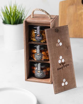 Подарочные наборы с медом и орехами