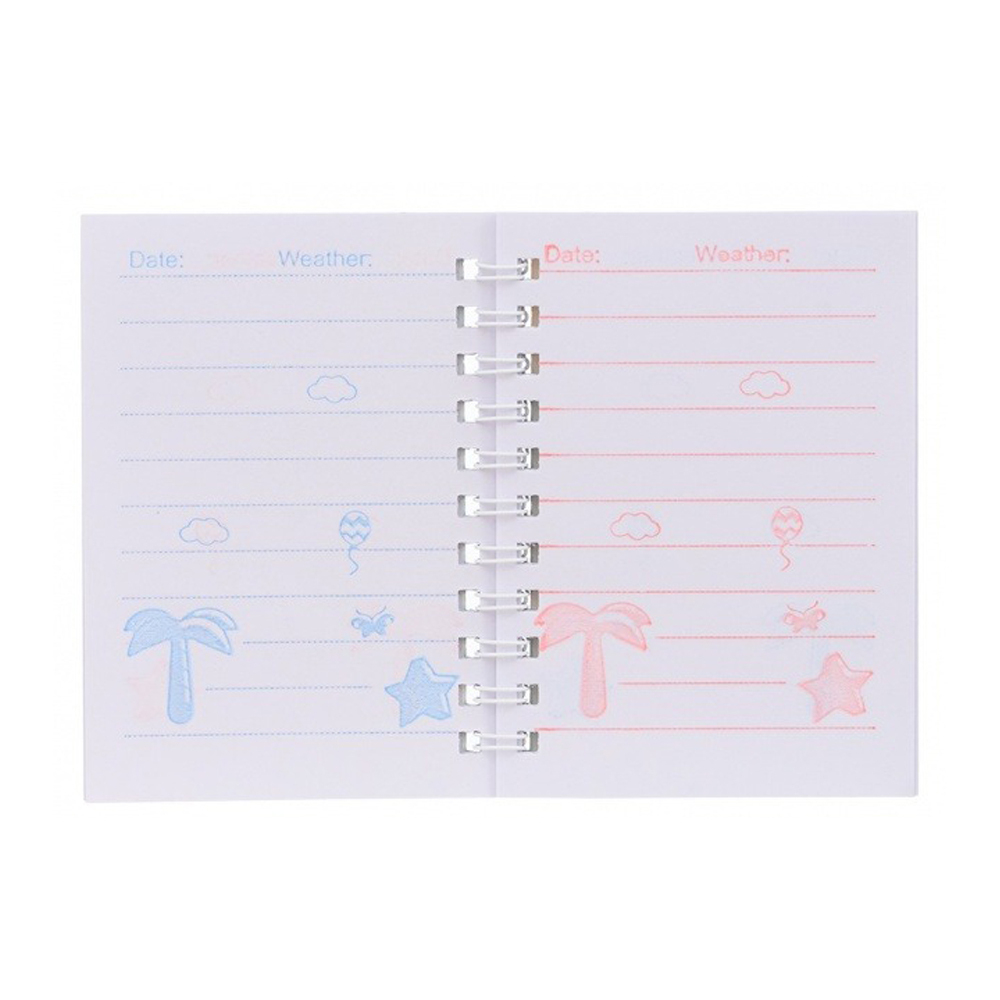 Блокнот детский Basir, формат А7, серия "Капибара", набор 4 шт, яркая обложка, 40 листов, размер 10.5*7.5 см