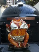 Керамический гриль Kamado Joe Jr. Red, 34 см, красный