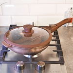 Сковорода 22см Венеция со съемной ручкой и стеклянной крышкой