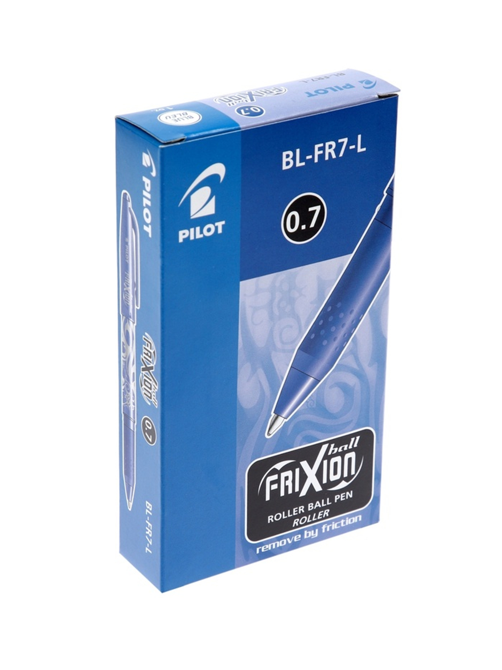Стираемая ручка Pilot. Frixion, гелевая, синий стержень, узел 0.7 мм